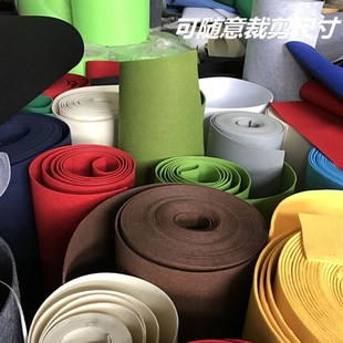 4mm厚工业彩色毛毡布 r彩色背胶毛毡 背景桌布隔音毡垫12345mm