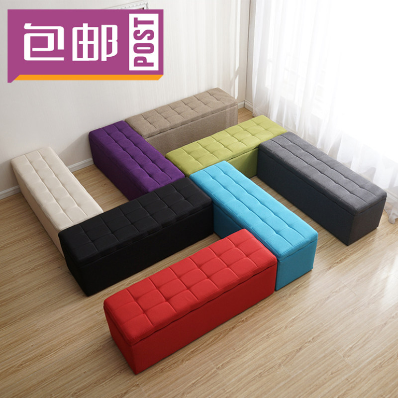 卧室放衣服的床边凳子收纳沙发凳C储物凳可坐长条凳置衣凳布艺方