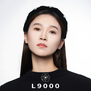 L9000 公主水钻爱心发卡复古气质头饰 高端品质黑色丝绒发箍女法式