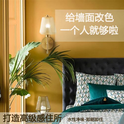 水性环保墙面漆涂料自刷家用艺术漆儿童乳胶漆室内翻新油漆喷漆