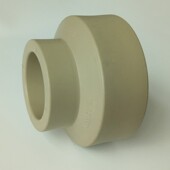 63变径直接75 异径套 直通 灰色PP 大小头 R冷热水管接头32