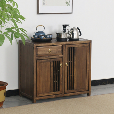 茶水柜实木边柜家用茶台一体式办公室靠墙侧边几角柜餐边柜置物架