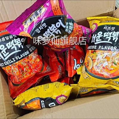 韩式炒年糕条甜辣味韩国祖同款膨化薯片条食品追剧网红小零食芝士