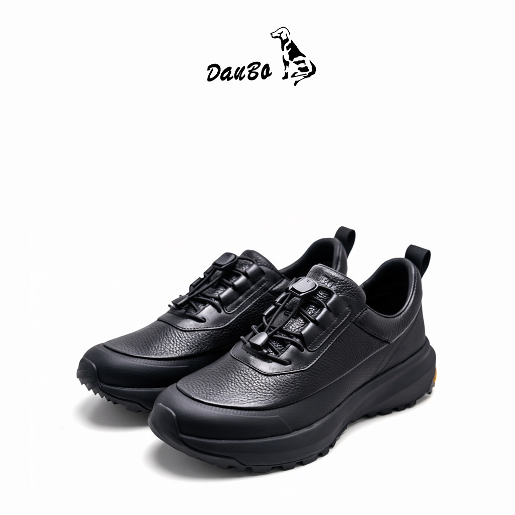 DAUBO高端鹿皮商务运动休闲男鞋【Vibram】防滑耐磨松紧系带