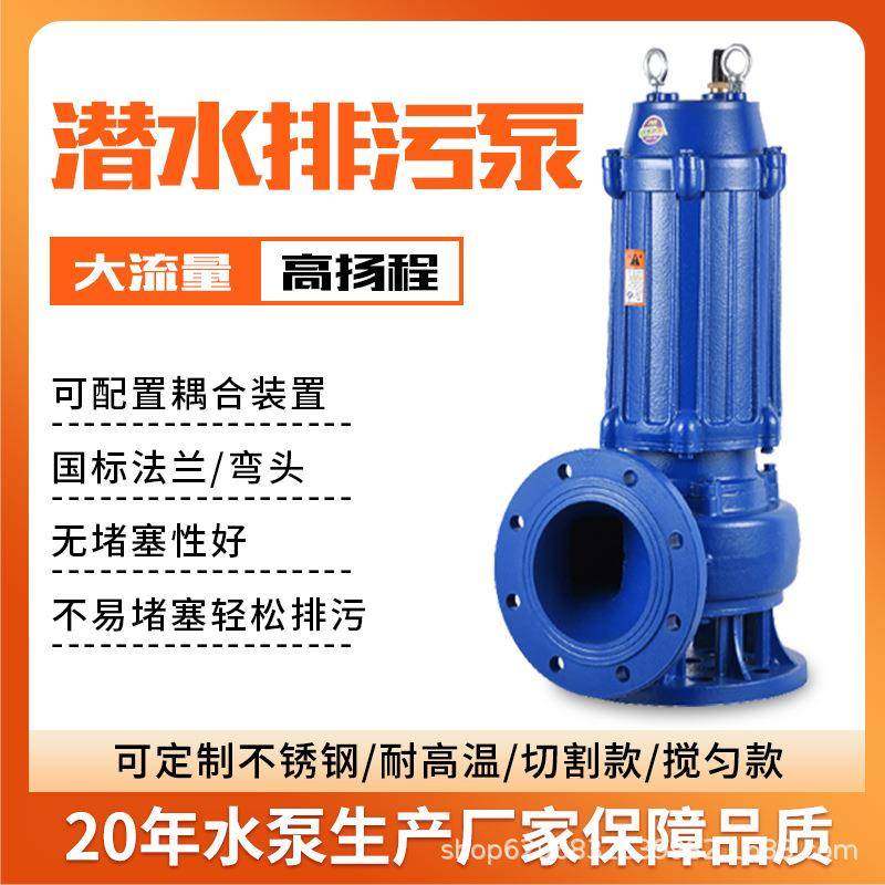 潜水排污泵污水泵进水提升泵2.2kw混合液回流泵QW无堵塞潜污泵,五金/工具,循环泵/热水循环泵,淘宝优惠券,粉丝福利购,淘宝优惠卷