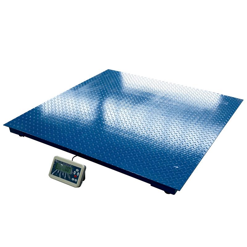 带称重指示器地磅秤1x1米台面1000kg工业平台数字称重秤电子地秤