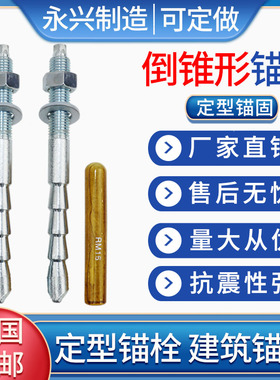 倒锥形锚栓高强度定型螺栓 MMMMM定型膨胀化学锚栓