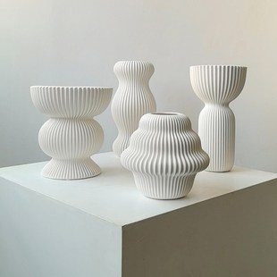 态生活 饰品 in中古风陶瓷花瓶客厅书房样板间干花插花艺术装