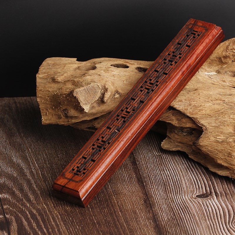 沉香线香卧香熏香盒香座香插香板檀焚香盒木质缅甸花梨木红木香盒