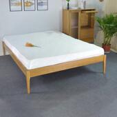 杭州定制家具 北美黑胡桃木床架 红橡木无靠背床 床架子 无床头床