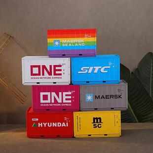 工业风集装箱模型铁盒摆件创意多功能收藏储物覆古货柜铁皮收纳盒