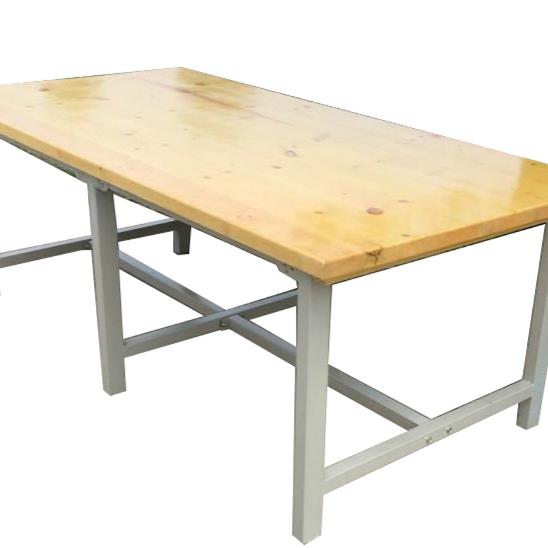 重型钳工工作台车间操作台实木可拆卸虎钳台防静电桌面实验手工桌