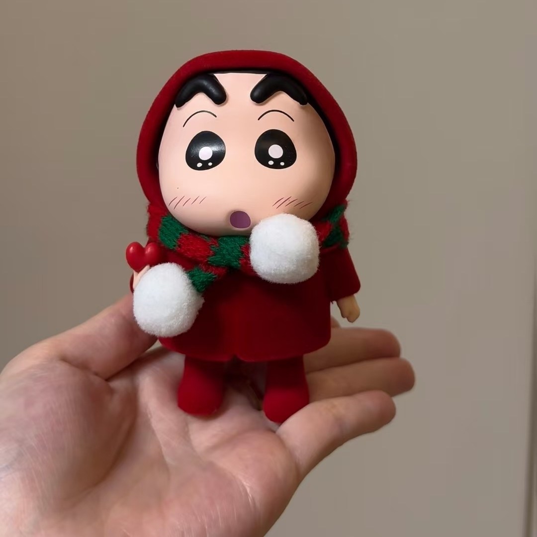 圣诞节蜡笔小新挂件植绒