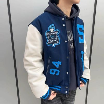 美式潮牌拼接字母印花25周