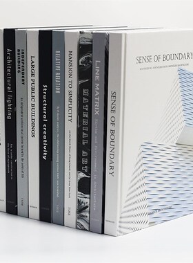 现代装饰翻页外文建筑真书样板房别墅售楼处办公室书房桌面