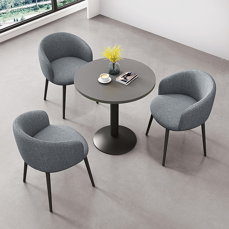 休闲商务接待洽谈会客桌椅办公室休息区咨询谈单小圆桌阳台