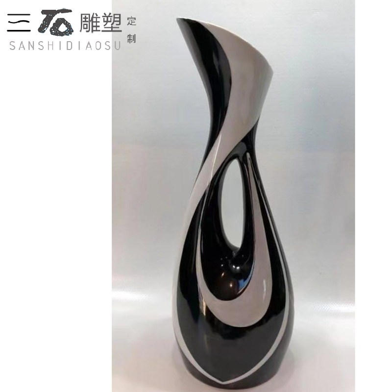 定制售楼处酒店展厅空间潮玩卡通抽象大型玻璃钢落地雕塑装饰摆件