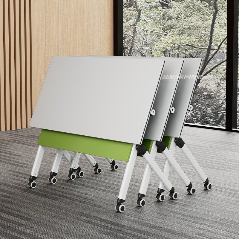 绿色折叠移动会议桌可拼接培训桌办公长条桌椅组合现代六角圆形桌,商业/办公家具,培训桌/培训台,淘宝优惠券,粉丝福利购,淘宝优惠卷