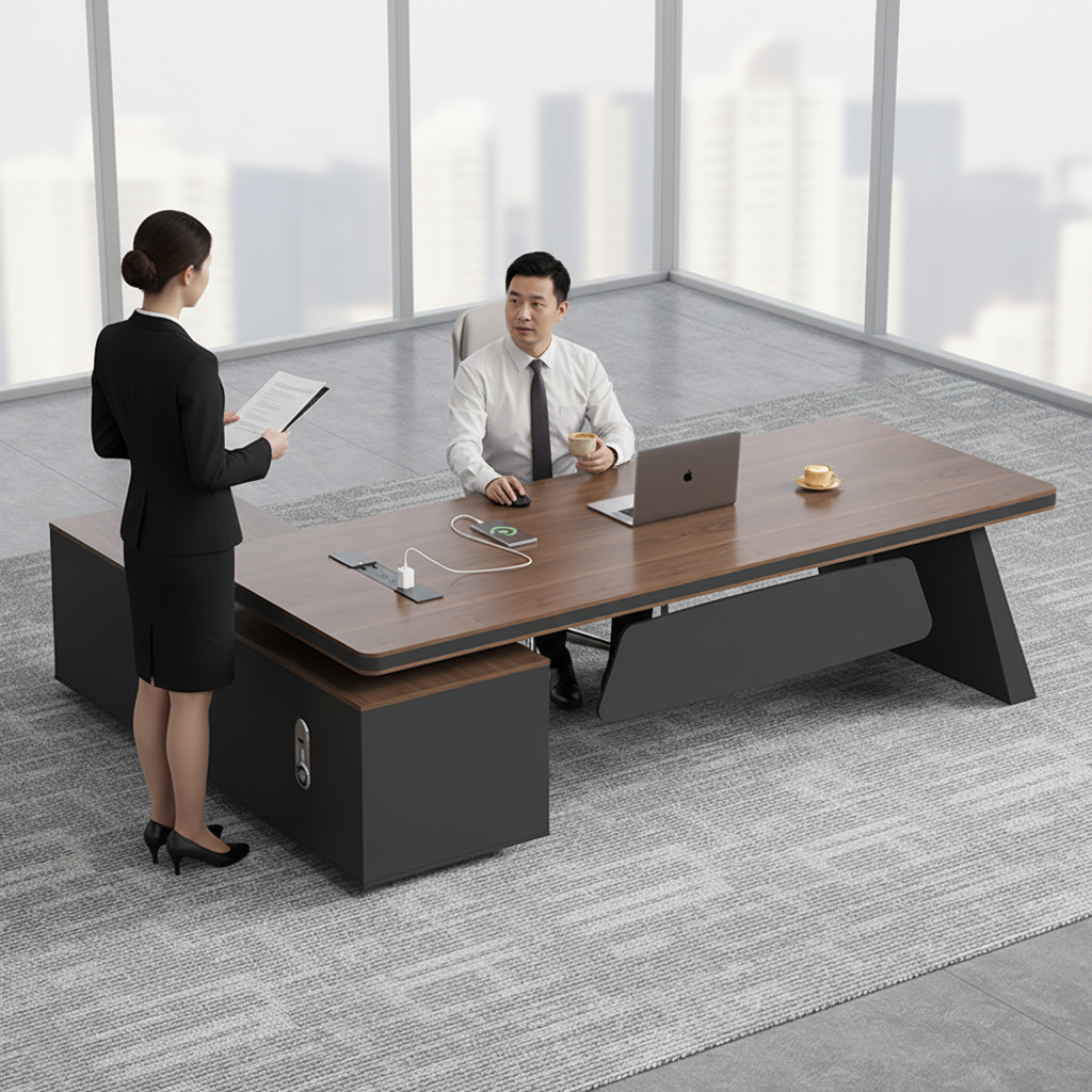 老板桌高级办公室家具