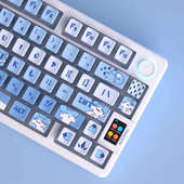 疾旋鼬四面透光宝可梦PBT五面热升华透明十字键帽61 108键