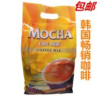 韓國進(jìn)口mocha house黃麥馨咖啡口味咖啡粉速溶三合一100條