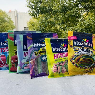125g德国进口hitschies海之美人鱼混合软糖蜘蛛腿型/闪亮/龙舌型