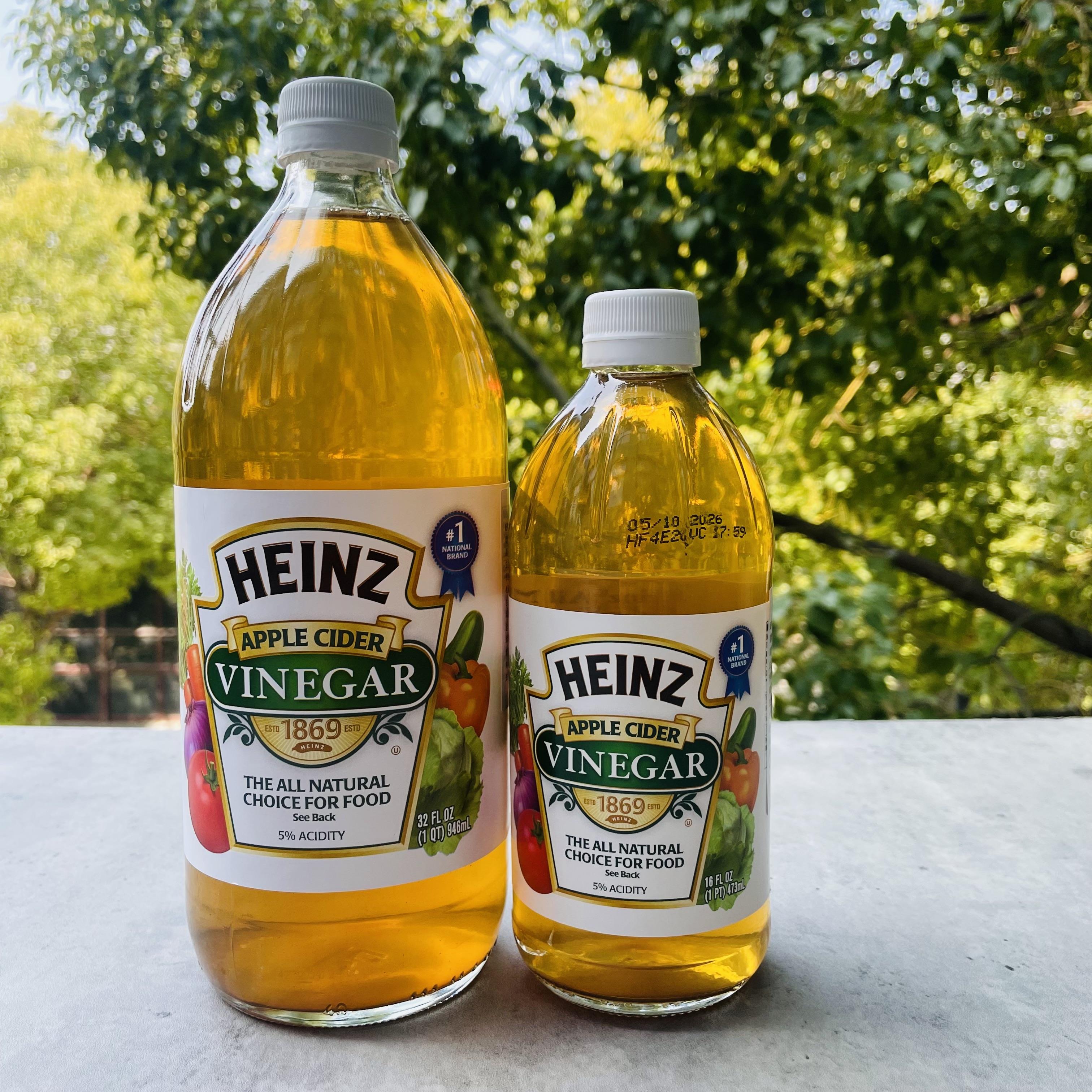 美国亨氏Heinz浓缩纯苹果醋原浆果醋饮料食用醋家用生酮调味