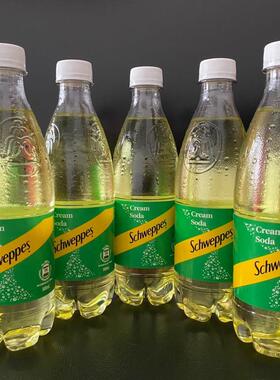 进口香港玉泉奶油味忌廉汽水schweppes cream soda500ml*5瓶 甜品