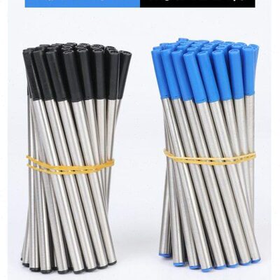 宝珠笔芯子弹头签字笔替换芯高档金属水笔替芯0.5mm中性笔芯rolle