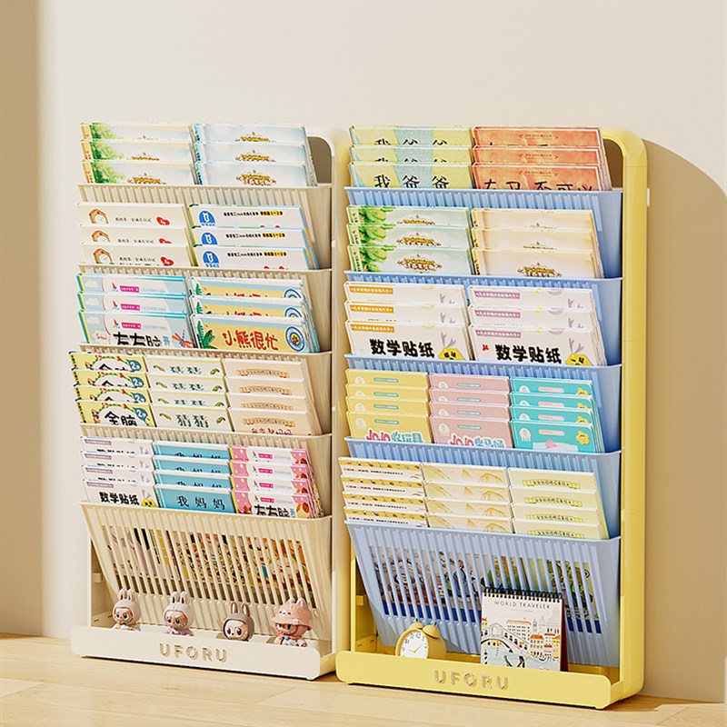 书架学生教室书桌旁n置物架高中生桌边可移动落地夹缝书本收纳神