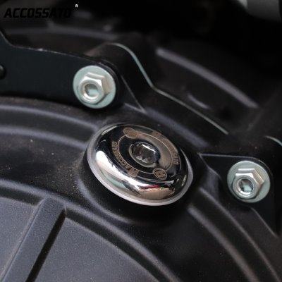 适用珠峰凯越321R改装配件321RR不锈钢304机油尺进油孔螺丝加油盖