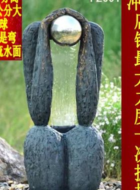 欧式花园别墅公园小区大件喷泉摆件抽象喷前大件户外摆件