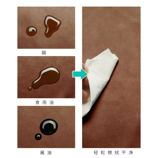 皮革围裙防水防油l定制logo印字家用厨房做饭餐厅菜场工作服女