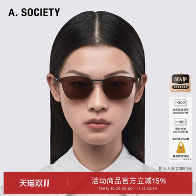 A.SOCIETY轻盈磁吸圆框太阳镜