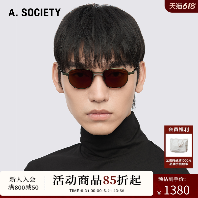 A.SOCIETY THIN TITANIUM 超轻钛金属窄框太阳镜INDIE