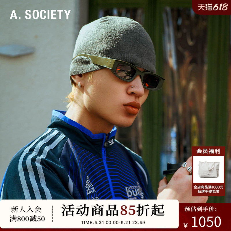 A.SOCIETY BOLD ACETATE 方框防晒高级感墨镜BRAXTON