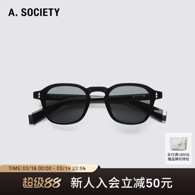 A.SOCIETY A.CLASSICS系列椭圆框复古太阳镜男女防晒墨镜 CADEN