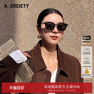 李承铉同款A.SOCIETY圆框太阳镜