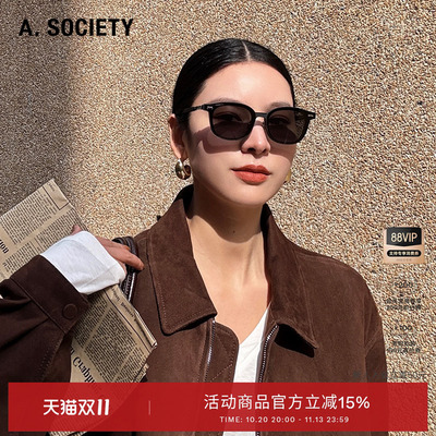 李承铉同款A.SOCIETY圆框太阳镜