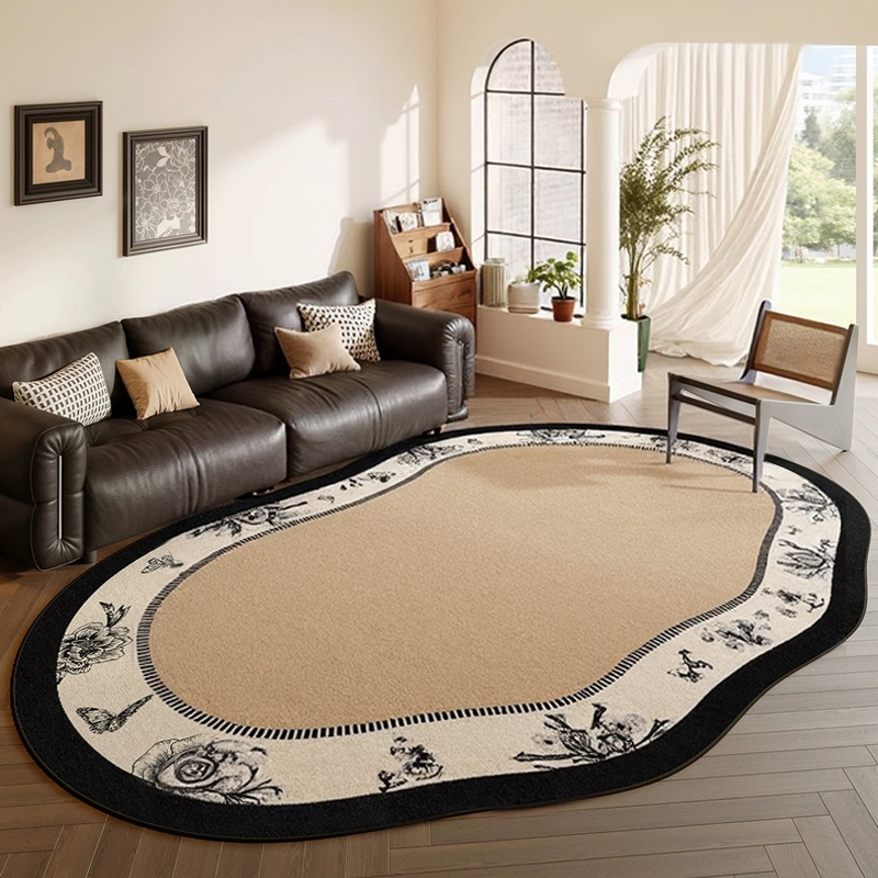 复古异形地毯客厅法式中古风2025新款免洗可擦沙发卧室地垫高级感