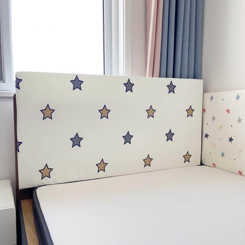 海绵床头靠垫床上靠枕靠背罩弹力全包软包床头套罩可拆洗防撞定做