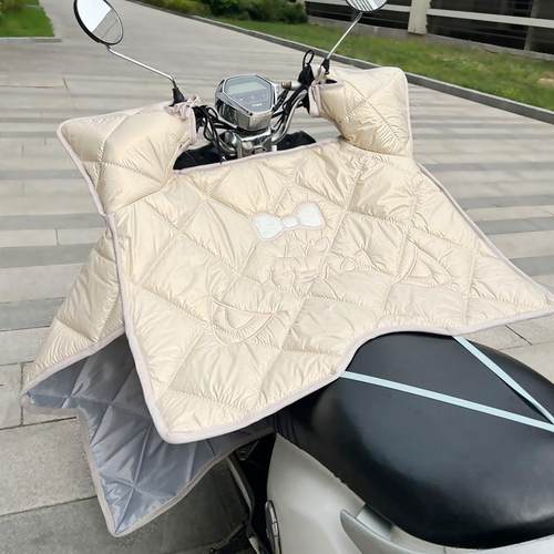 四季通用电动车挡风被防水防晒遮阳罩夏季电瓶机车春秋防风罩新