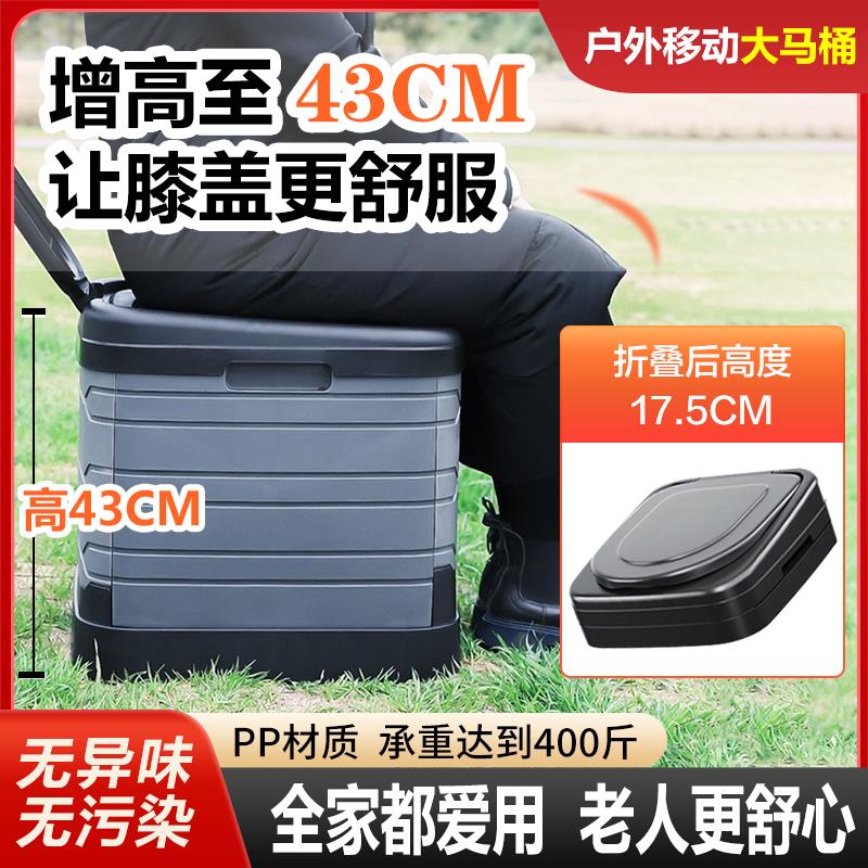 孕妇老年人床上便携式坐便器户外女士车上马桶移动厕所可折叠旱厕