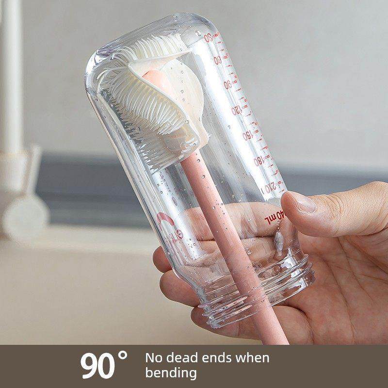 长柄硅胶折弯刷头，清洗无死角】多功能清洁奶瓶杯刷豆浆机刷子,家庭/个人清洁工具,杯刷/瓶刷,淘宝优惠券,粉丝福利购,淘宝优惠卷