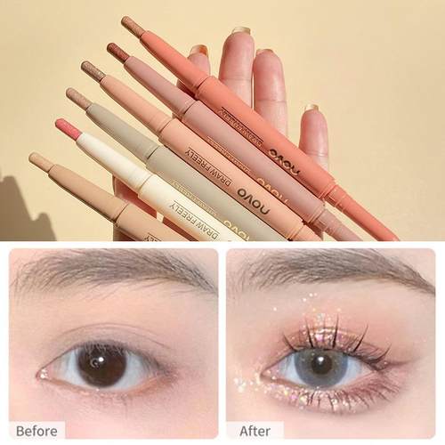 双头两用卧蚕笔眼妆提亮液珠光网红下至勾勒阴影笔女高光棒伪素颜
