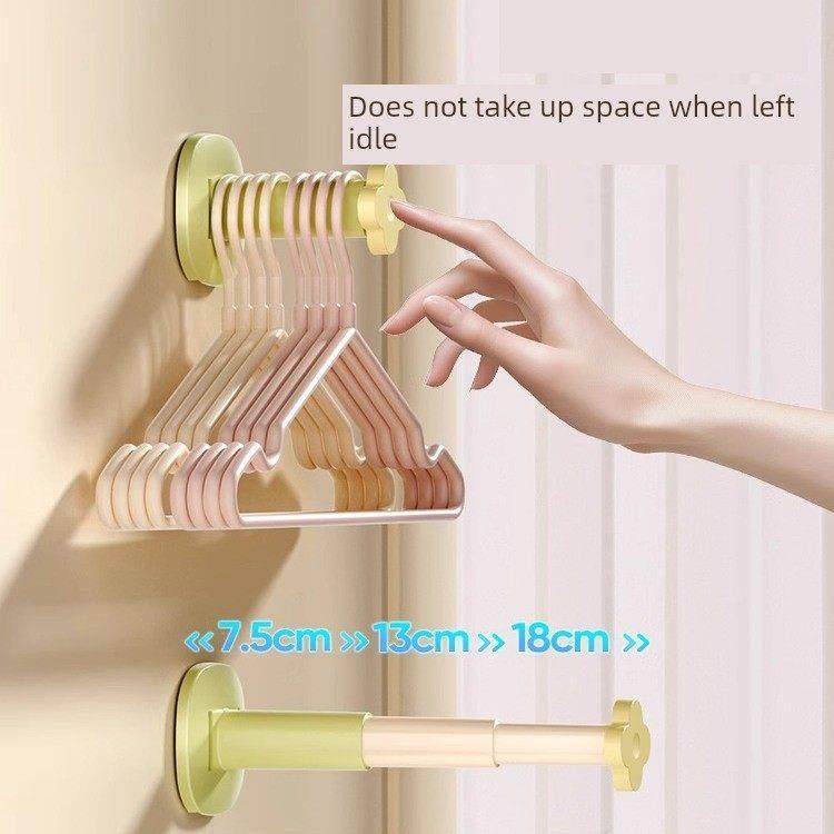 衣架收纳架可伸缩壁挂式免打孔收纳神器衣柜门后多功能可伸缩挂钩,收纳整理,衣架收纳架/盒,淘宝优惠券,粉丝福利购,淘宝优惠卷