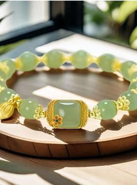 保罗百货莲花手炼2025新款方糖莲蓬手串步步生莲轻奢高级感手饰女