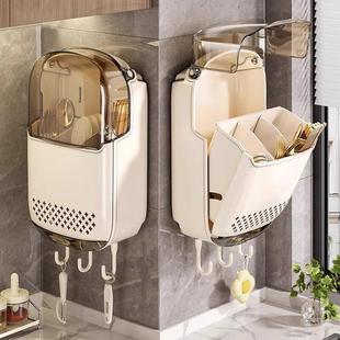 チュシンミ 厨房收纳台面筷子收纳盒台面筒沥水置物架筷笼 新款