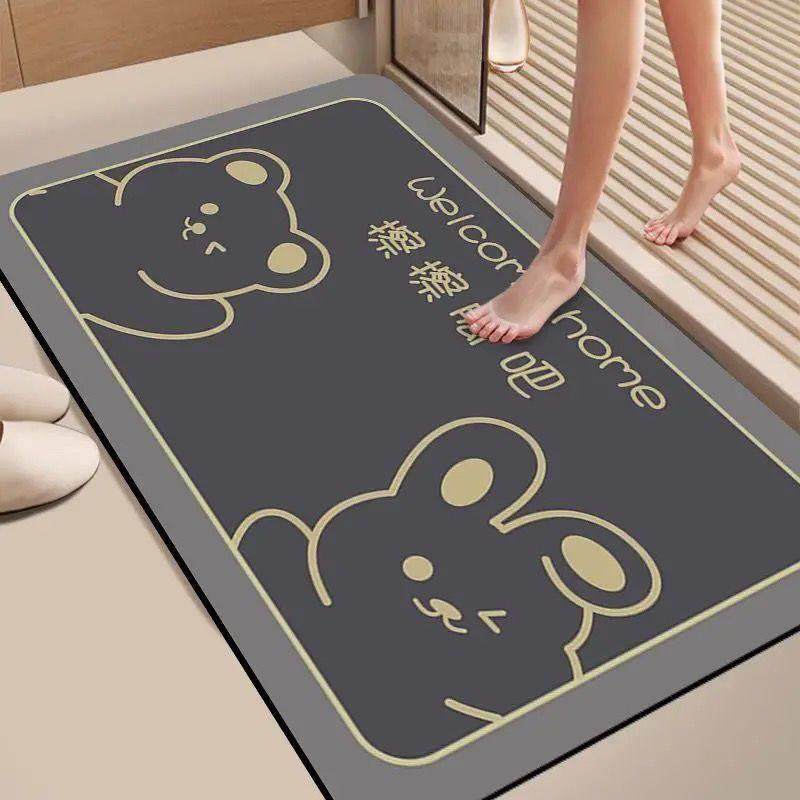 软硅藻泥浴室垫门口地垫卫生间吸水防滑速干家用门口脚垫卡通毯垫,家庭/个人清洁工具,地垫,淘宝优惠券,粉丝福利购,淘宝优惠卷