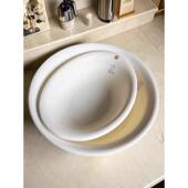 日本进口塑料小脸盆塑料盆 儿童脸盆素色洗脸盆子家用水面盆学生